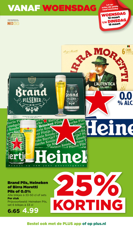 Brand   blikje bier folder aanbieding bij  Plus - details