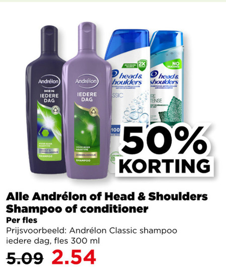 Head and Shoulders   conditioner, shampoo folder aanbieding bij  Plus - details