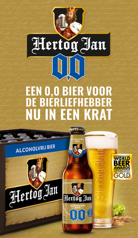 Hertog Jan   alcoholvrij bier folder aanbieding bij  Plus - details