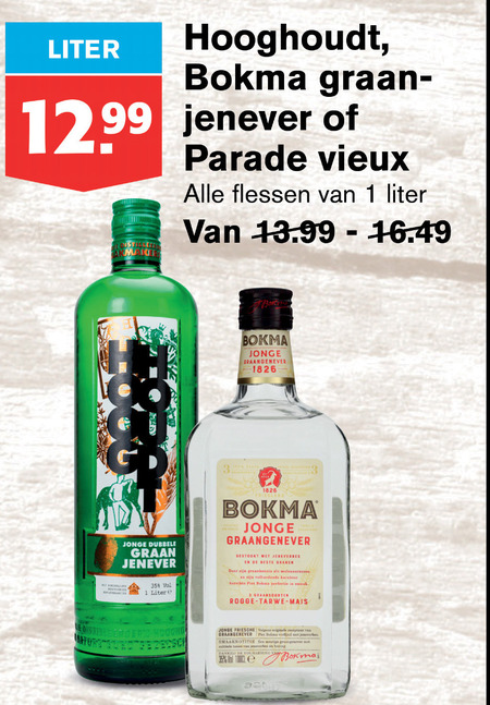 Parade   vieux, jenever folder aanbieding bij  Hoogvliet - details