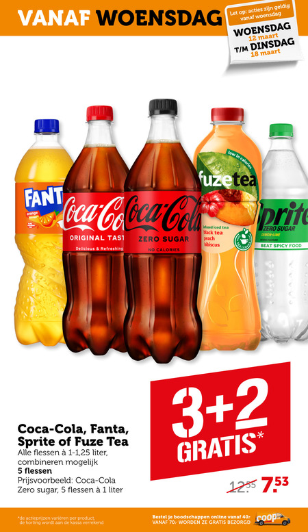 Coca-Cola   ice tea, frisdrank folder aanbieding bij  Coop - details