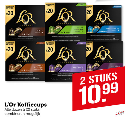 Douwe Egberts L Or   koffiecups folder aanbieding bij  Coop - details