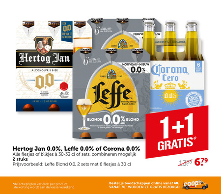 Corona   alcoholvrij bier folder aanbieding bij  Coop - details