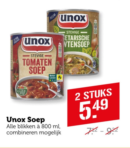 Unox   soep folder aanbieding bij  Coop - details