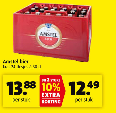 Amstel   krat bier folder aanbieding bij  Boni - details