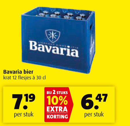 Bavaria   krat bier folder aanbieding bij  Boni - details