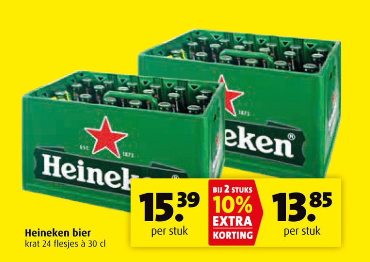 Heineken   krat bier folder aanbieding bij  Boni - details