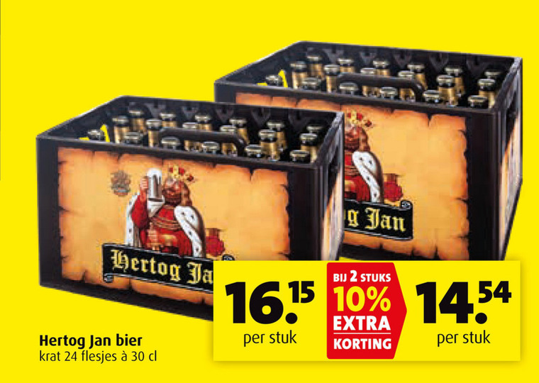 Hertog Jan   krat bier folder aanbieding bij  Boni - details