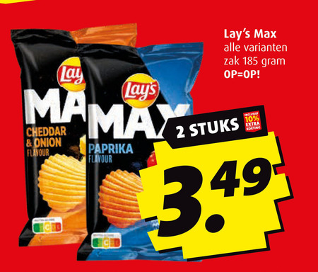 Lays   chips folder aanbieding bij  Boni - details