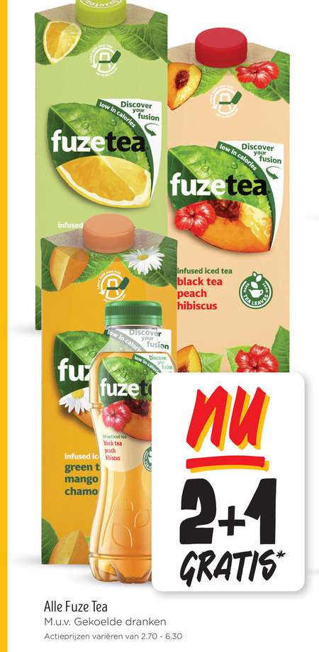 Fuze Tea   ice tea folder aanbieding bij  Jumbo - details