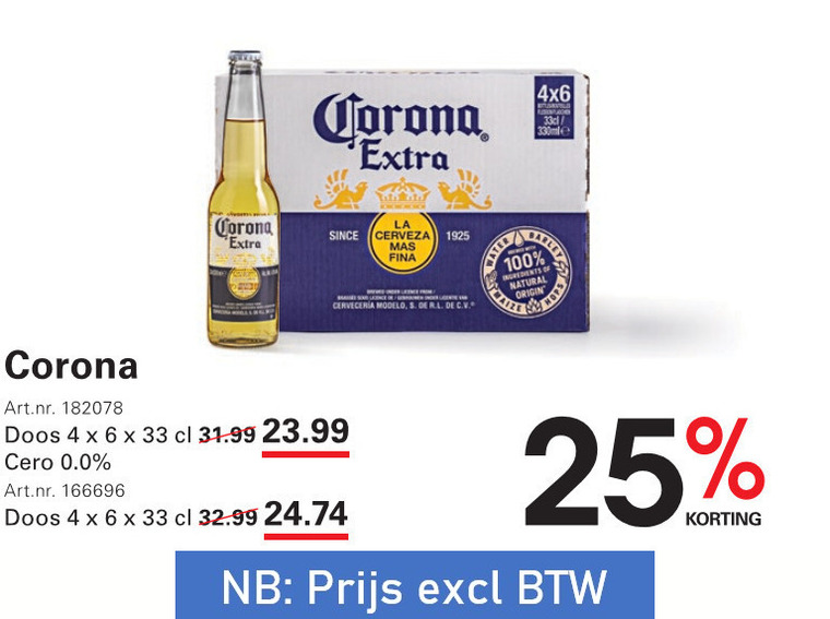 Corona   speciaalbier folder aanbieding bij  Sligro - details