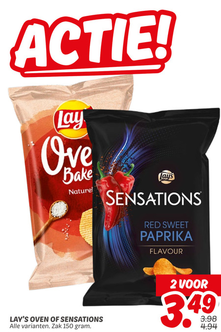 Lays   chips folder aanbieding bij  Dekamarkt - details