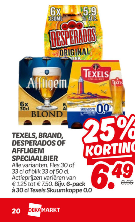 Affligem   speciaalbier folder aanbieding bij  Dekamarkt - details