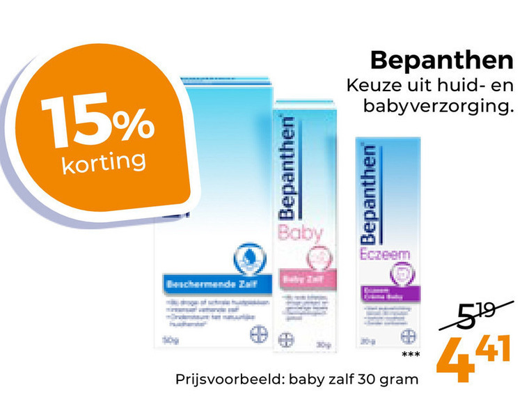 Bepanthen   babyverzorging, huidirritatie folder aanbieding bij  Trekpleister - details