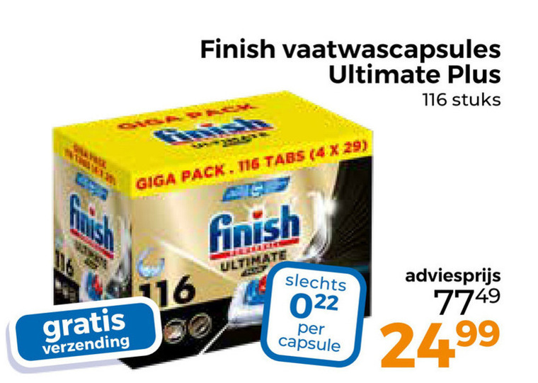 Finish   vaatwasmiddel folder aanbieding bij  Trekpleister - details