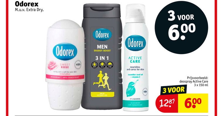 Odorex   deodorant folder aanbieding bij  Kruidvat - details