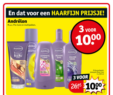 Andrelon   conditioner, shampoo folder aanbieding bij  Kruidvat - details