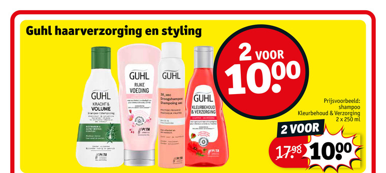 Guhl   shampoo, haarverzorging folder aanbieding bij  Kruidvat - details