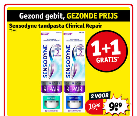 Sensodyne   tandpasta folder aanbieding bij  Kruidvat - details