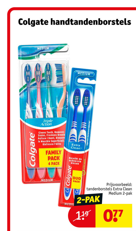 Colgate   tandenborstel folder aanbieding bij  Kruidvat - details