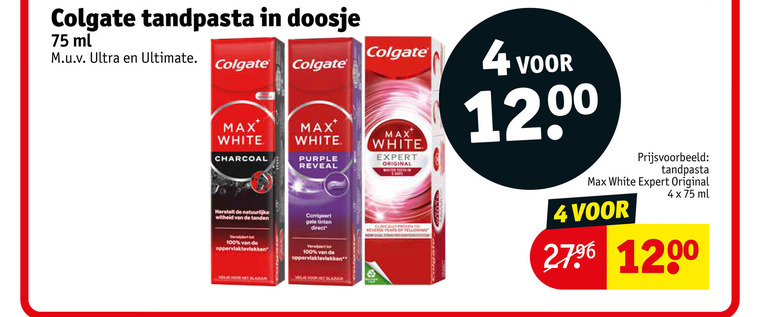 Colgate   tandpasta folder aanbieding bij  Kruidvat - details