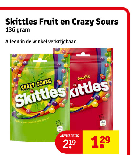 Skittles   snoep folder aanbieding bij  Kruidvat - details