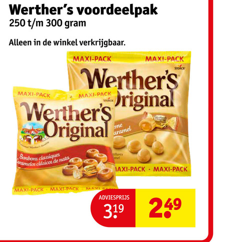 Werthers Original   chocolade folder aanbieding bij  Kruidvat - details