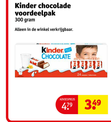 Kinder   chocolade folder aanbieding bij  Kruidvat - details