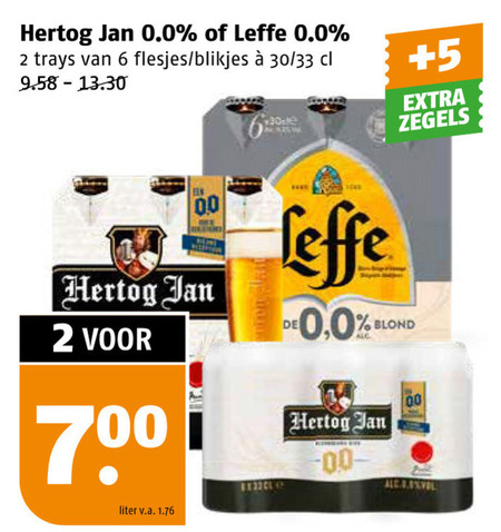 Hertog Jan   alcoholvrij bier folder aanbieding bij  Poiesz - details