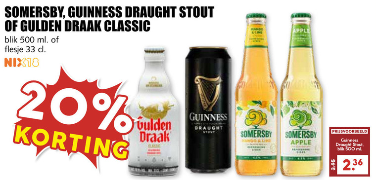 Guinness   speciaalbier folder aanbieding bij  MCD Supermarkt Basis - details