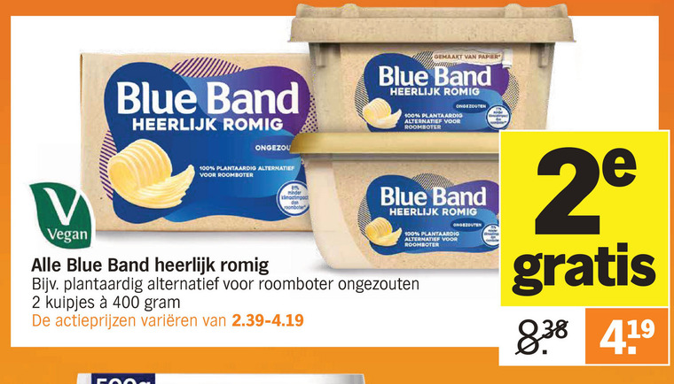 Blue Band   margarine folder aanbieding bij  Albert Heijn - details