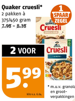 Quaker Cruesli 4 nuts Order Online