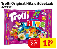  trolli snoep 200 original hits uitdeelzak sweet sour twist 