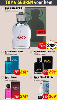  1 2 3 5 120 150 8200 top geuren hugo boss man ml eau toilette heren davidoff cool water joop homme absolute parfum calvin klein in2u 