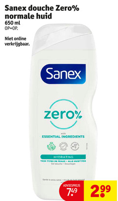  650 sanex douche zero huid ml online with essential ingredients originele hydrating tous types peaux huidtypes gel douchegel garde la peau gezond 