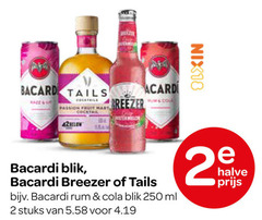  2 250 bacardi tails passion frutesse hart praten melon nix18 blik breezer rum cola ml stuks halve 