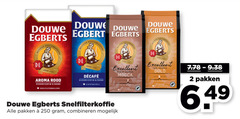  douwe egberts koffie 2 100 250 douw meester joure aroma rood evenwichtig rond snelfiltermaling cafeinevrij excellent mocca snelfilterkoffie pakken combineren arabica gold wijk filtermaling 