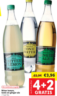  2 4 11 freeway real bitter lemon original tonic water ginger combinaties fles 5 3 96 