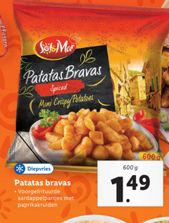  600 patatas spiced mini crispy potatoes diepvries voorgefrituurde aardappelpartjes paprikakruiden 