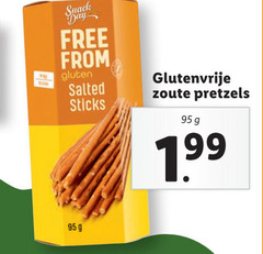  snack day free from gluten salted sticks glutenvrije zoute pretzels 