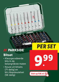  iii parkside bitset kleurgecodeerde bits maten bitsets delig bit dopsleutelset 9 99 lidl.nl 