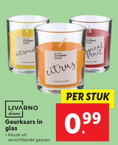  livarno citrus candle fruit home geurkaars glas geuren stuk 