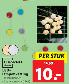  15 livarno home led lampionnen stuk 