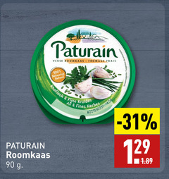  90 100 paturain roomkaas verse fromage frais natuurlijk naturel knoflook fijne kruiden finest 14 