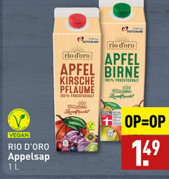  1 100 apfel kirsche label appelsap l liter 