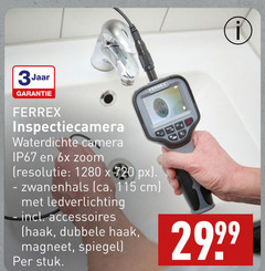  3 720 jaar ferrex waterdichte camera ip67 6x zoom resolutie zwanenhals ca. cm ledverlichting accessoires haak dubbele magneet spiegel stuk 