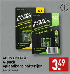  4 hg cd activ rechargeble aa ready to energy rechargeable use aaa pack life oplaadbare batterijen 