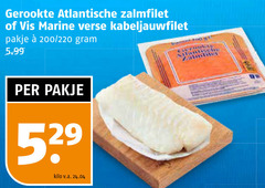  gerookte atlantische zalmfilet vis marine verse kabeljauwfilet pakje 200 5.99 kilo v.a. 