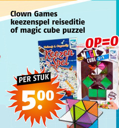  500 clown games keezenspel reiseditie cube puzzel bling stuk spel 