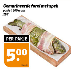  300 500 gemarineerde forel spek pakje kilo 